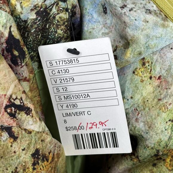 ANTHROPOLOGIE MCGINN Cooling Magma Strapless Colorful Sheath Mini Dress Size 8 - Picture 5 of 8